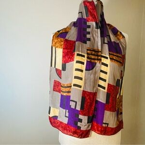 ECHO Multicolor Silk Scarf